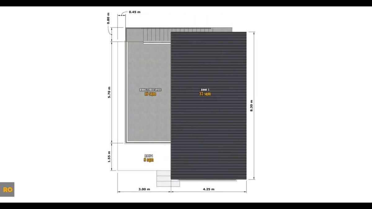 House Plans 3d 6x7 Meter Small House Design 20x23 Feet 2 Bed 1 Bath Shed With Terrace Roof