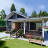 House Plans 3d 6x9 Meter Small house design 20x30 Feet 2 Bed 1 Bath Gable Roof PDF Plan