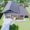 House Plans 3d 6x9 Meter Small house design 20x30 Feet 2 Bed - Image 29