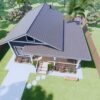 House Plans 3d 6x9 Meter Small house design 20x30 Feet 2 Bed 1 Bath Gable Roof PDF Plan