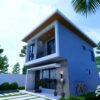 Simple House Design 5x7 Meter House Plans 15x23 Feet 2 Bed 2 Bath Shed Roof PDF plan