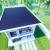 Simple House Design 5x7 Meter House Plans 15x23 Feet 2 Bed 2 Bath Shed Roof PDF plan