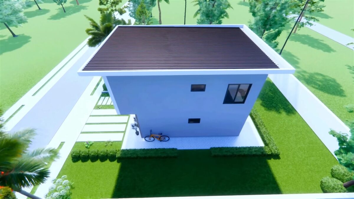 Simple House Design 5x7 Meter House Plans 15x23 Feet 2 Bed - Image 9