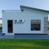 Small House Design 10.7x8 Meter House Plan 35x26 Feet 2 Bed Shed Roof with Terrace Roof