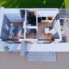 Small House Design 10x5 Meter House Plan 33x17 Feet 1 Bed 1 Bath Slab Roof PDF Full Plans layout