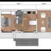 Small House Design 10x5 Meter House Plan 33x17 Feet 1 Bed 1 Bath Slab Roof PDF Full Plans layout