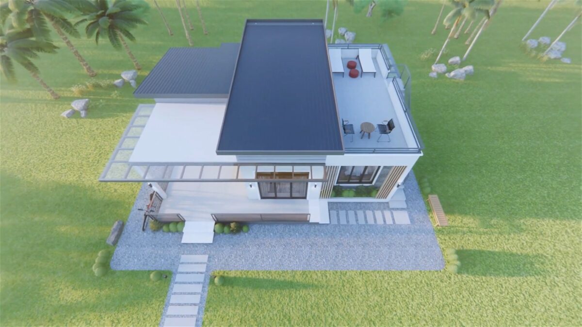 Small House Design 11.5x8.8 Meter 38x29 Feet 3 Bed - Image 12