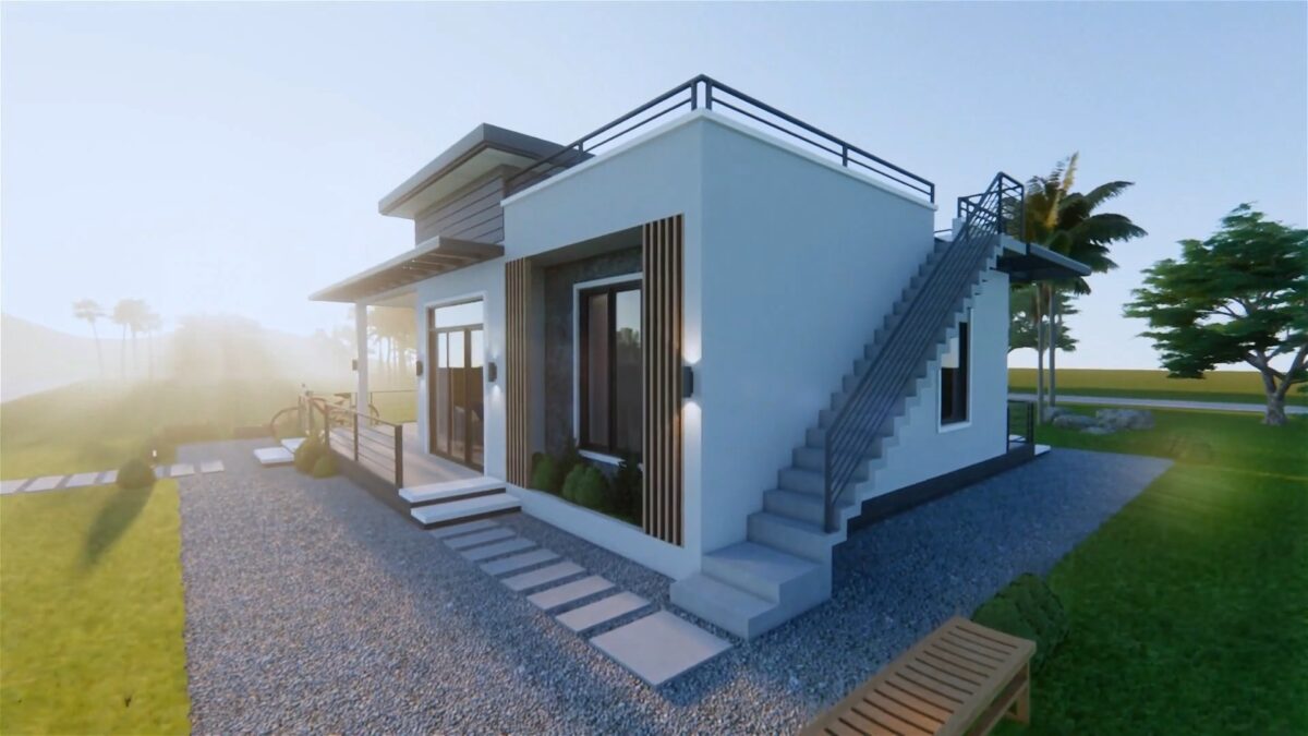 Small House Design 11.5x8.8 Meter 38x29 Feet 3 Bed - Image 8