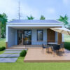 Small House Design 17x20 Feet House Design 5x6 Meter 1 Bed 1 Bath Gable Roof PDF Plan
