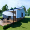 Small House Design 17x20 Feet House Design 5x6 Meter 1 Bed 1 Bath Gable Roof PDF Plan
