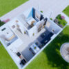 Small House Design 20x23 Feet House Plans 6x7 Meter 1 Bed 1 Bath Gable Roof PDF Plans