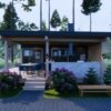 Small House Design 20x26 Feet House Plan 6x8 Meter 1 Bed 1 Bath Shed Roof PDF Full Plans