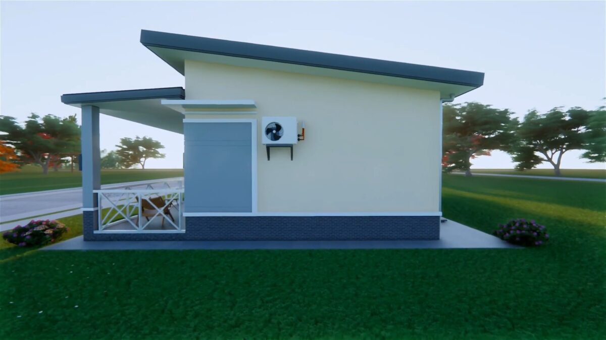 Small House Design 20x27 Feet House Plans 6x5 Meter 1 Bed 1 Bath Shed Roof PDF Plans