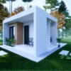 Small House Design 4x6 Meter House Plan 13x20 Feet 1 Bed 1 Bath Hidden Shed Roof PDF Plan