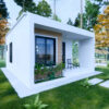 Small House Design 4x6 Meter House Plan 13x20 Feet 1 Bed 1 Bath Hidden Shed Roof PDF Plan