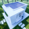 Small House Design 4x6 Meter House Plan 13x20 Feet 1 Bed 1 Bath Hidden Shed Roof PDF Plan