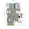 Small House Design 4x6 Meter House Plan 13x20 Feet 1 Bed 1 Bath Hidden Shed Roof PDF Plan