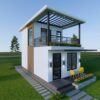Small House Design 4x7 Meter House Plans 13x23 Feet 1 Bed 1 Bath Shed Roof Pdf Plan