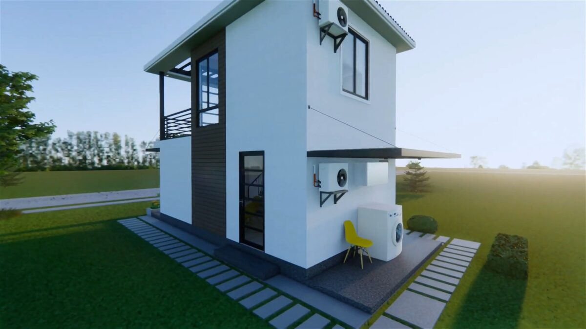 Small House Design 4x7 Meter House Plans 13x23 Feet 1 Bed 1 Bath - Image 9