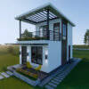 Small House Design 4x7 Meter House Plans 13x23 Feet 1 Bed 1 Bath Shed Roof Pdf Plan