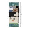 Small House Design 4x7 Meter House Plans 13x23 Feet 1 Bed 1 Bath Shed Roof Pdf Plan