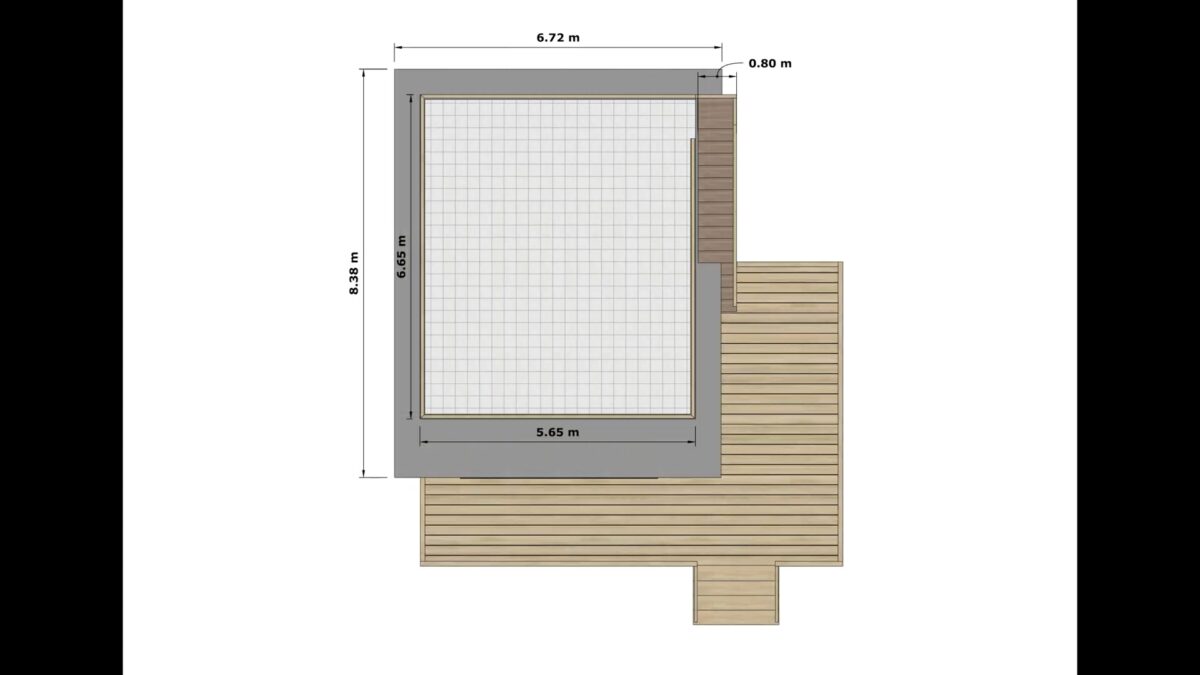 Small House Design 5.5x6.5 Meter House Plan 18x21 Feet 1 Bed - Image 3