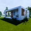 Small House Design 6.5x8 Meter House Plans 21x26 Feet 1 Bed 1 Bath Flat Roof Full PDF Plans