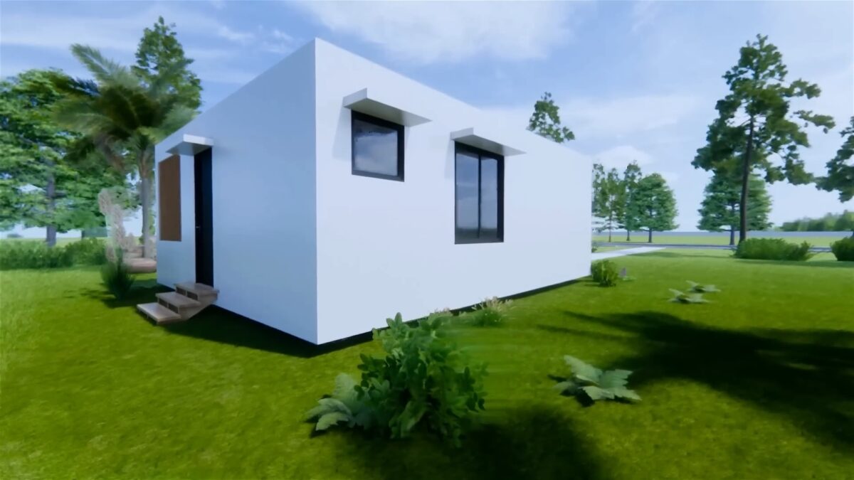 Small House Design 6.5x8 Meter House Plans 21x26 Feet 1 Bed - Image 6