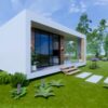 Small House Design 6.5x8 Meter House Plans 21x26 Feet 1 Bed 1 Bath Flat Roof Full PDF Plans