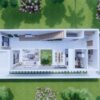 Small House Design 6x15 M House Plans 20x49 Feet 3 Bed 3 Bath Flat Roof PDF Full Plan