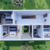 Small House Design 6x15 M House Plans 20x49 Feet 3 Bed 3 Bath Flat Roof 3d2