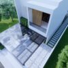 Small House Design 6x15 M House Plans 20x49 Feet 3 Bed 3 Bath Flat Roof PDF Full Plan