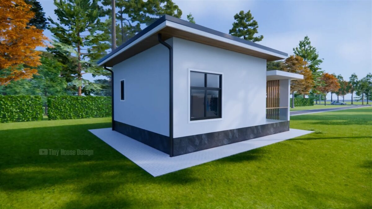 Small House Design 6x6.5 Meter House Plans 20x22 Feet 2 Bed - Image 7