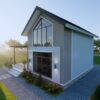 Small House Design 7.5x7 Meter House Plans 25x23 Feet 1 Bed with Double Bed Loft 9