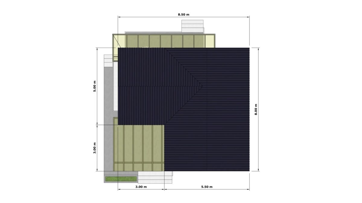 Small House Design 7.5x7 Meter House Plans 25x23 Feet 1 Bed - Image 6