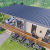 Small House Design 9.5x5 Meter House Plans 31x17 Feet 2 Bed 1 Bath Shed Roof PDF Plan