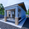 Small House Plan 23x30 Feet House Design 7x9 Meter 2 Bed - Image 4