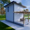 Small House Plan 5x5 Meter House Design 17x17 Feet 3 Bed 1 Bath Shed Roof PDF Plans