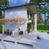 Small House Plan 5x5 Meter House Design 17x17 Feet 3 Bed 1 Bath Shed Roof PDF Plans