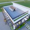 Small House Plan 7.5x8 Meter House Design 25x26 Feet 2 Bed 1 Bath Shed Roof PDF Plan