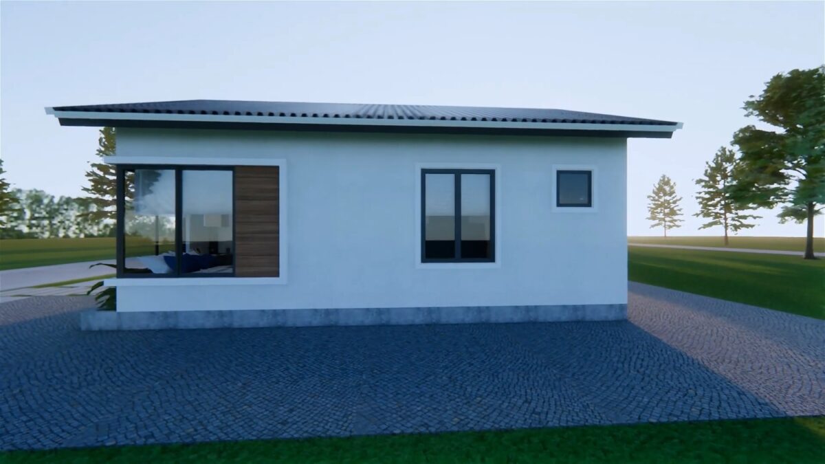 Small House Plan 7.5x8 Meter House Design 25x26 Feet 2 Bed - Image 10