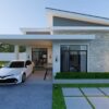 Small House Plan 8x12 Meter House Design 26x39 Feet 3 Bed 3 Bath Shed Roof PDF Plan