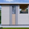 Small House Plans 4x7 Meter House Design 13x23 Feet 1 Bed 1 Bath Hidden Shed Roof