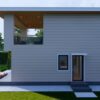 Small House Plans 4x7 Meter House Design 13x23 Feet 1 Bed 1 Bath Hidden Shed Roof 6