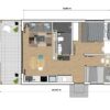 Small House Plans 5.5x8 Meter House Design 18x26 Feet 2 Bed 1 Bath Gable Roof PDF Plan
