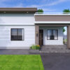 Small House Plans 8x10 Meter House Design 26x33 Feet 2 Bed 1 Bath Shed with Terrace Roof PDF Plan