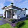 Small House Plans 8x10 Meter House Design 26x33 Feet 2 Bed 1 Bath Shed with Terrace Roof PDF Plan