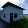 Small House Plans 8x10 Meter House Design 26x33 Feet 2 Bed 1 Bath Shed with Terrace Roof PDF Plan