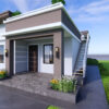 Small House Plans 8x10 Meter House Design 26x33 Feet 2 Bed 1 Bath Shed with Terrace Roof PDF Plan