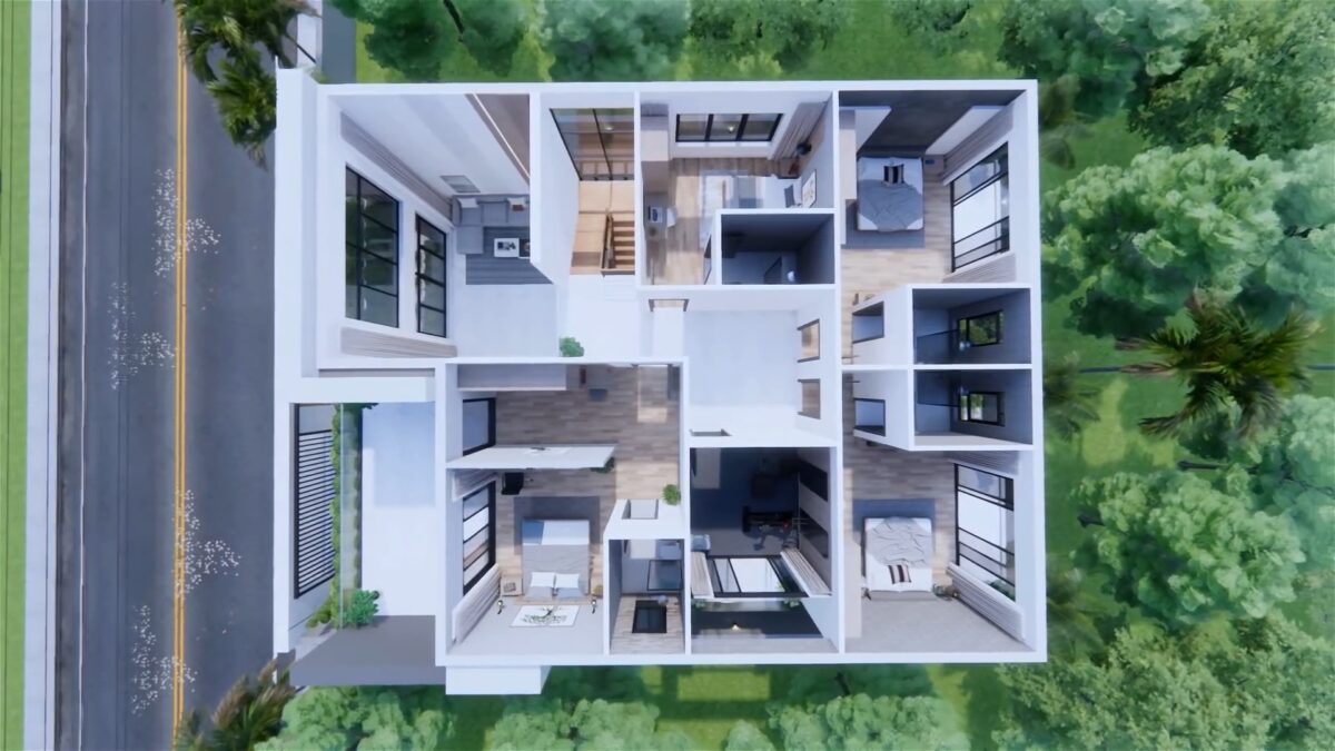 Modern House Plan 12x15 Meter Home Design 39x49 Feet - Image 6